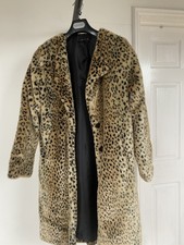 Story Of Lola Faux Fur Leopard Print Sz S/m Rrp £120