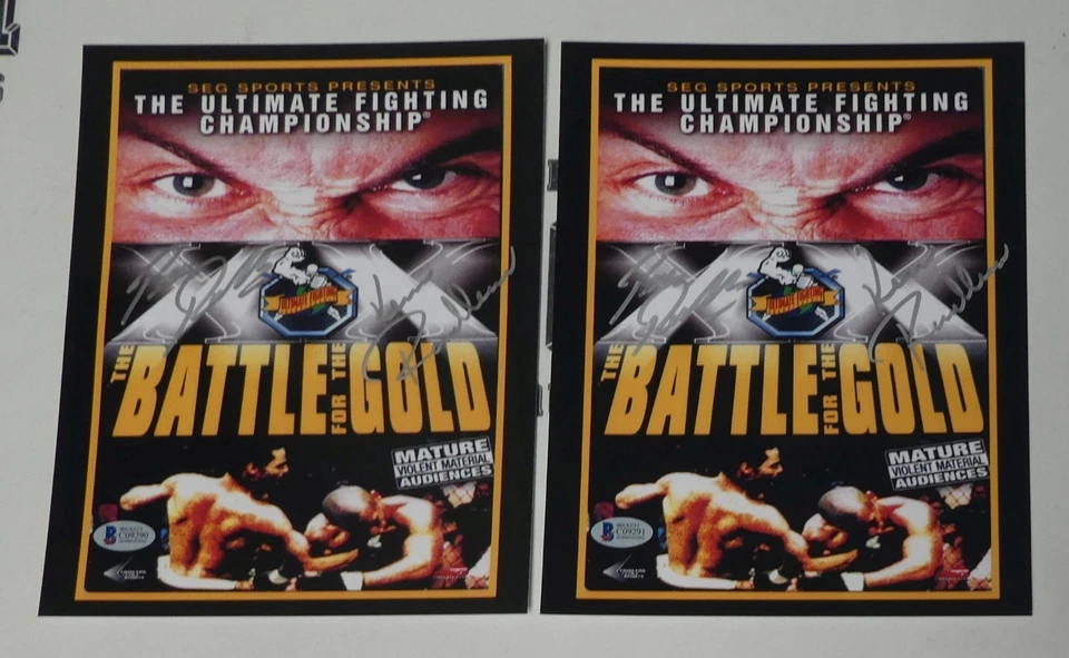 Kevin Randleman & Bas Rutten Signed 8x10 Photo BAS COA UFC 20 Poster Picture SEG - Image 2 of 4