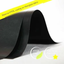 G & F 10037 BBQ Grill Mat Reusable Non-Stick Extra Thick Heavy Duty - Black