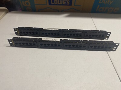 ORTRONICS - 24 Port 1RU Patch Panel - Universal CAT5E T568A/B - OR-SP5EU24 Lot 2