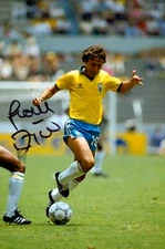 Zico Signed 6x4 Photo Brazil Flamengo Kashima Antlers Genuine Autograph + COA