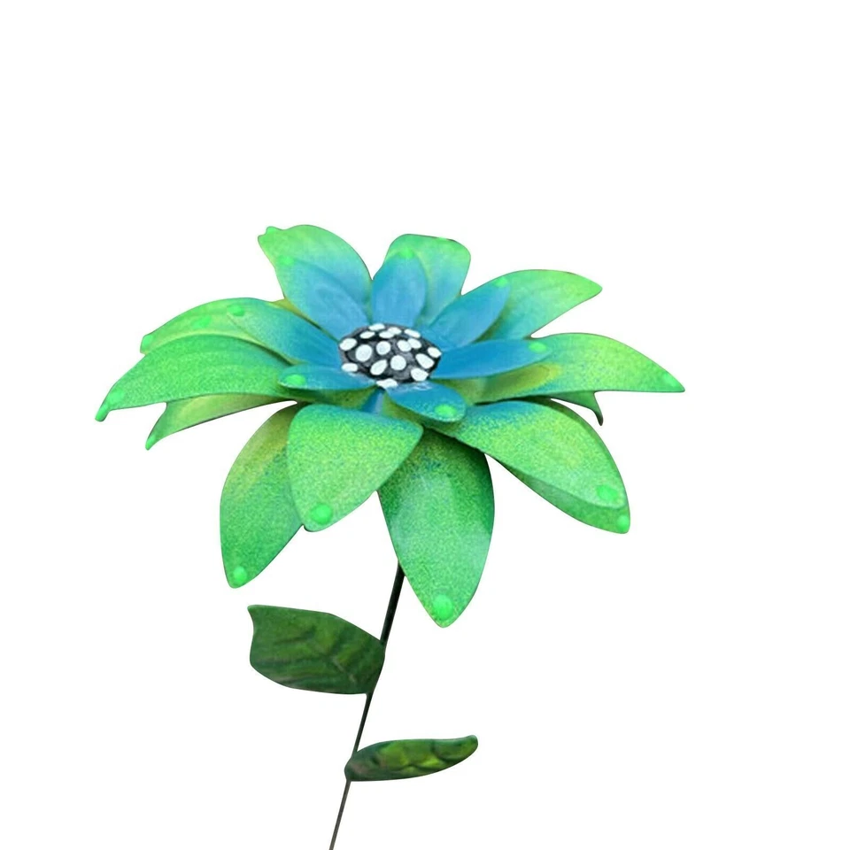 1 PIEZA Metal Flor Jardín Estacas Decoración, Flor de Nenúfar Ornamento Planta Palos Foto 3 de 4