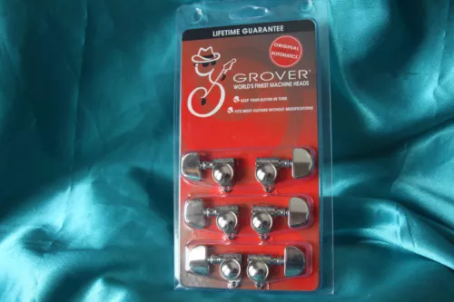 Grover Original Rotomatic(R) Vintage "Milk Bottle" Tuners, 102NV, Nickel, 18:1