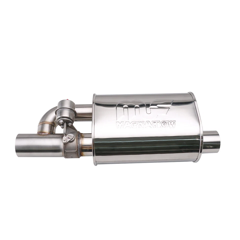 Pair 3" In/out Adjust Sound Value Muffler Exhaust W/ Exhaust Valve 8.5'' * 6 '' - Image 4 of 4