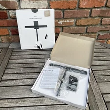 West Elm Blomus Modo Shower Squeegee Black Steel Silicone OB NIB