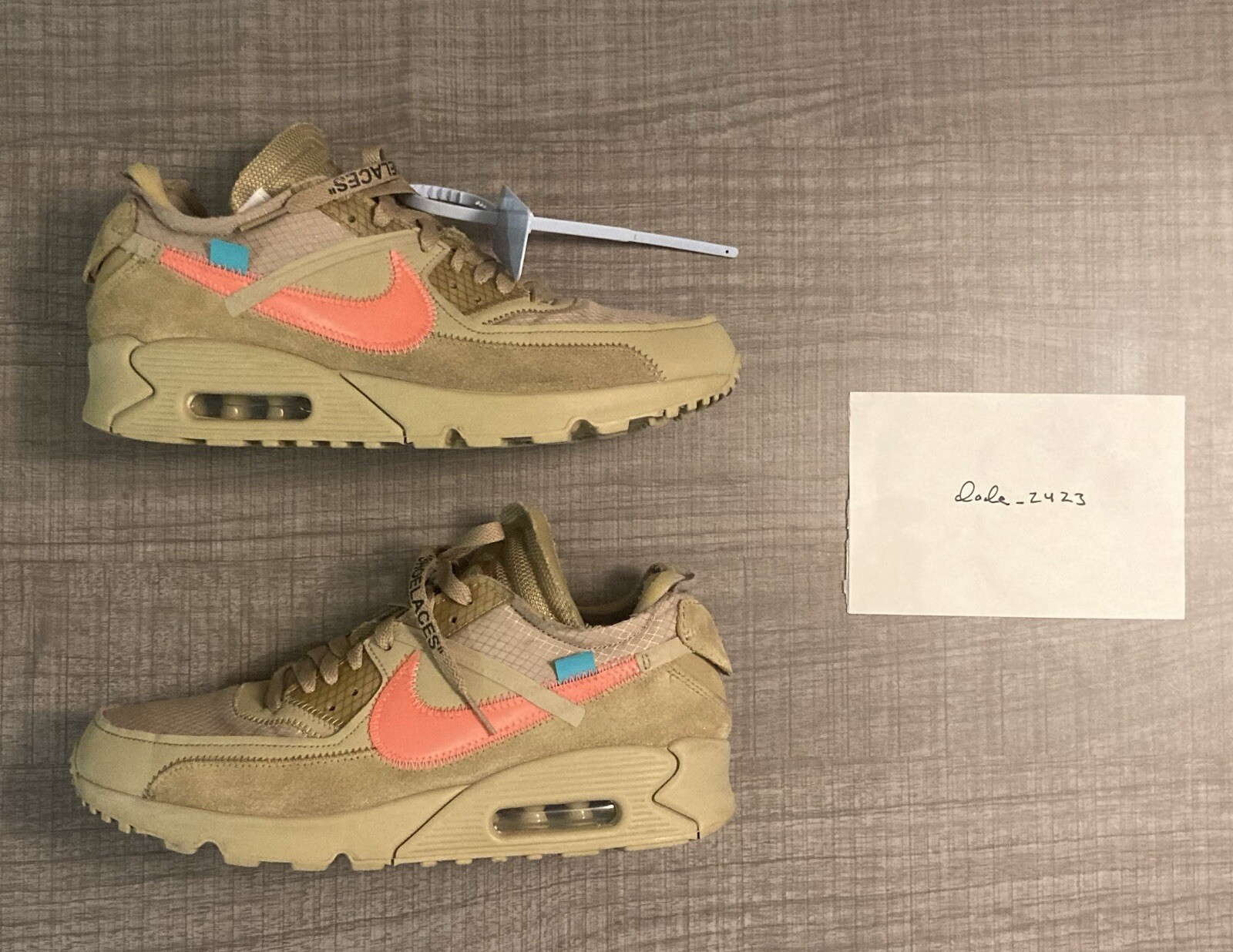 OFF WHITE X NIKE Nike Air Max 90 x Off White 'Desert Ore' taglia 8 5 originali tutte