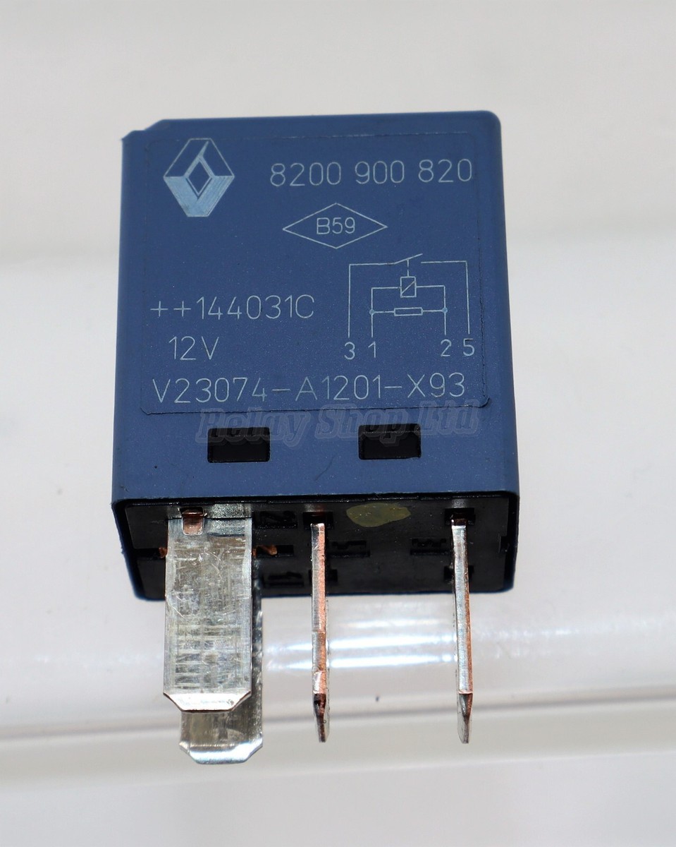 Renault 08-18 4-Pin (Replacement) Relay 8200900820 Tyco V23074 