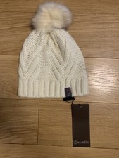 Cavallo Bobble Hat White UK One BRAND NEW