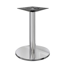 NIZZA | Bistro Tischgestell | Edelstahl | Fuß:: Ø45cm | Säule: 7,6 x 60 cm | ...