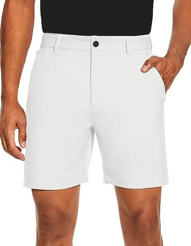 Pantalones cortos de golf ligeros para hombre 15 colores bolsillos delanteros planos pantalones flexibles de secado rápido - Imagen 34 de 51