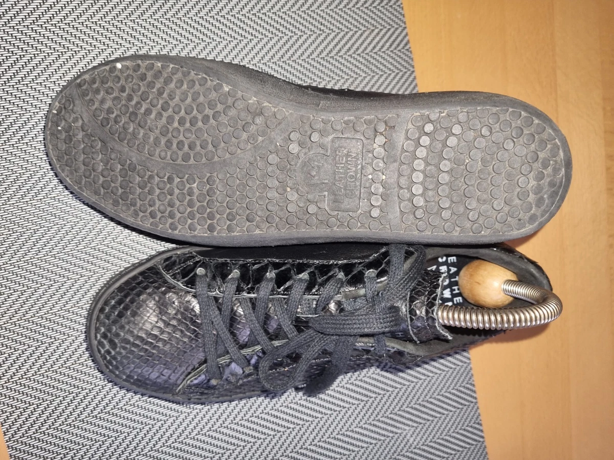 Sneaker Leather Crown Sneaker Halbschuhe Schwarz  Gr.36 Top Zustand!