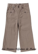 gCARLING - LIQUIDATION - Pantalon basique marron 8A - Neuf avec étiquette