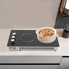 Electric Cooktop LED Electric Stovetop 2 Burners Electric Cooktop 1100W & 600W!!