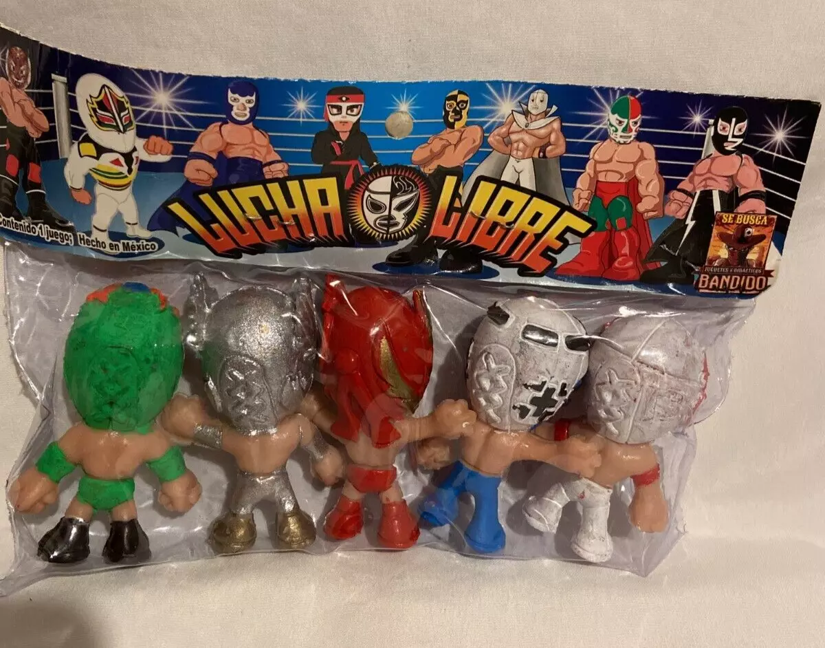 LUCHA LIBRE SET Luchadores Cabezones 3