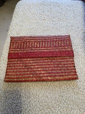 Toast Red Raffia Clutch Bag