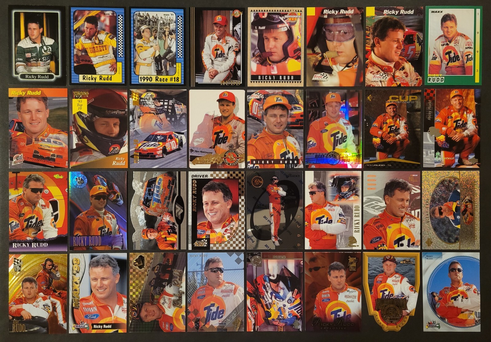 Track Ricky Rudd Card Lot of 64 Different RICKY RUDD Nascar Racing Cards 1990-2013 RAC1237 | eBay