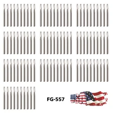 10-100PCS Dental Tungsten Carbide Steel Burs FG-557 for High Speed Handpiece
