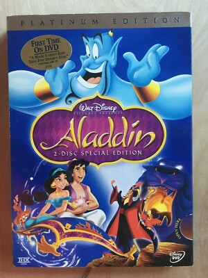 Walt Disney S Aladdin Platinum Edition Dvd 04 2 Disc Set W Booklet Used Ebay
