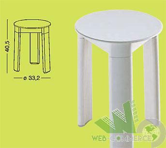 SGABELLO DA BAGNO DOCCIA RESINA BIANCO GEDY ART.2072 33x40,5h SEDUTA ANZIANI
