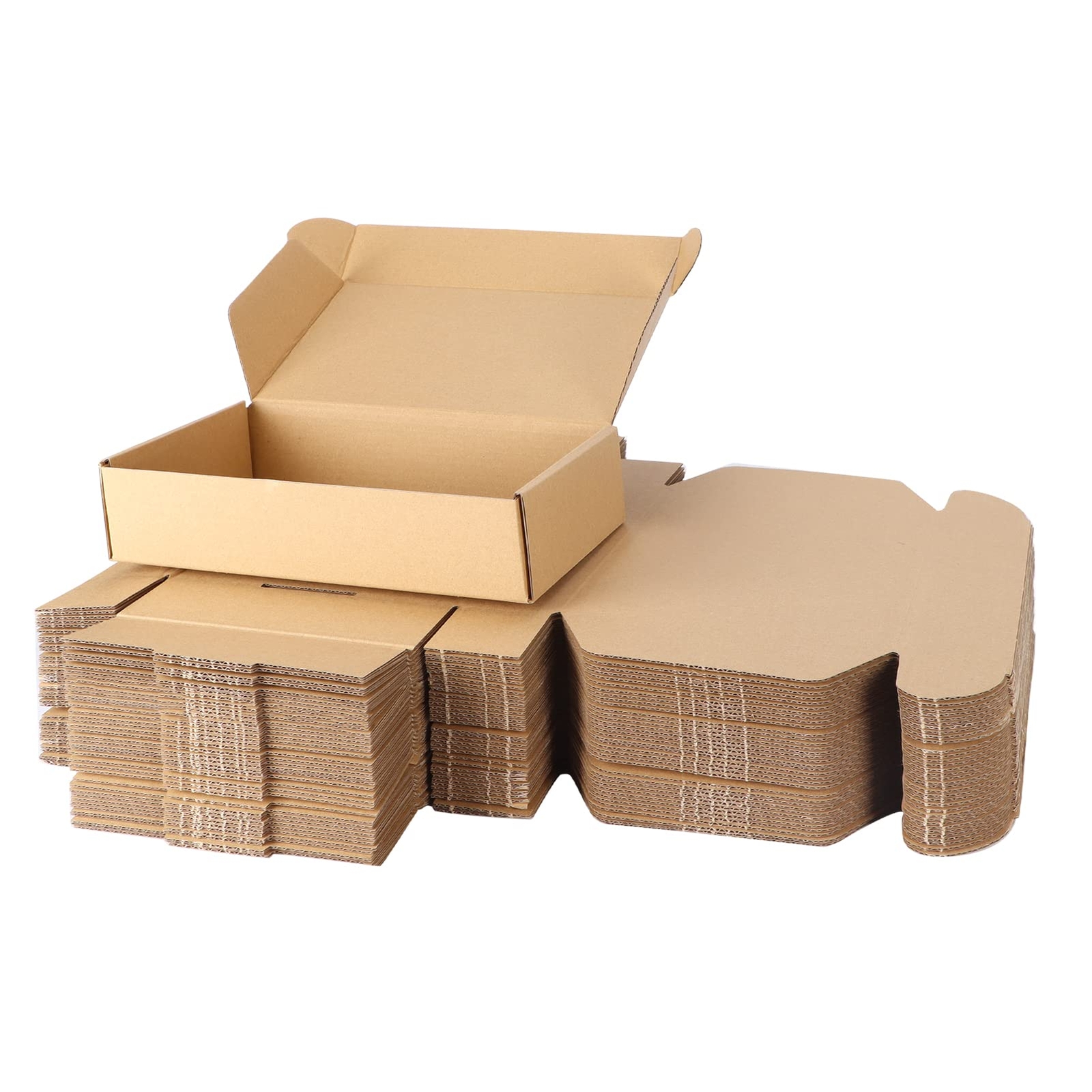 9x6x2 inch Shipping Boxes Bulk 50 Pack Brown, Tab Lock Tuck Top Mailer Boxes ...