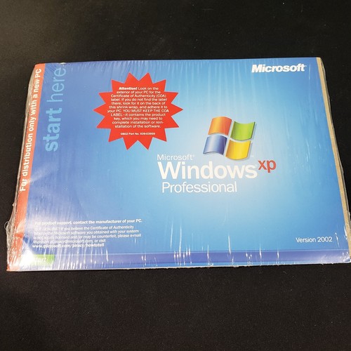 MICROSOFT WINDOWS XP PROFESSIONAL FULL OPERATING SYSTEM MS WIN PRO - NEW SEALED - 第 1/4 張圖片