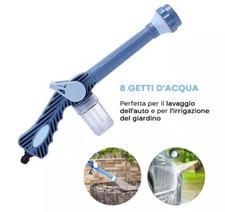 Lancia Idropulitrice Multifunzione Manuale Irrigatore Portatile 8in1 Tubo Acqua - Miniatura 2