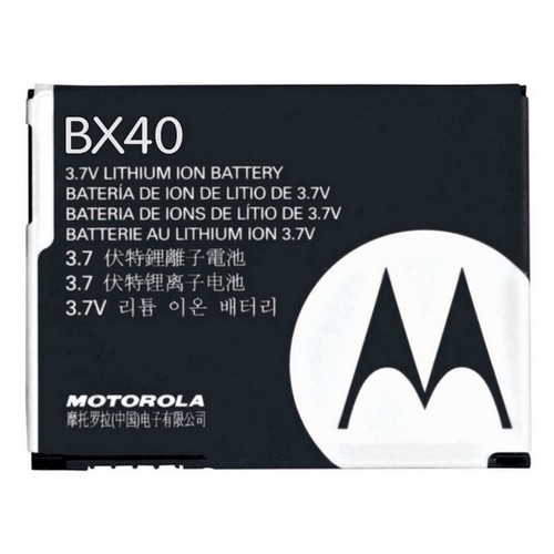 MOTOROLA BATTERIA ORIGINAL LITIO BX40 PER RAZR2 V8 V9 PEBL U9 Z8 RIZR ZN50
