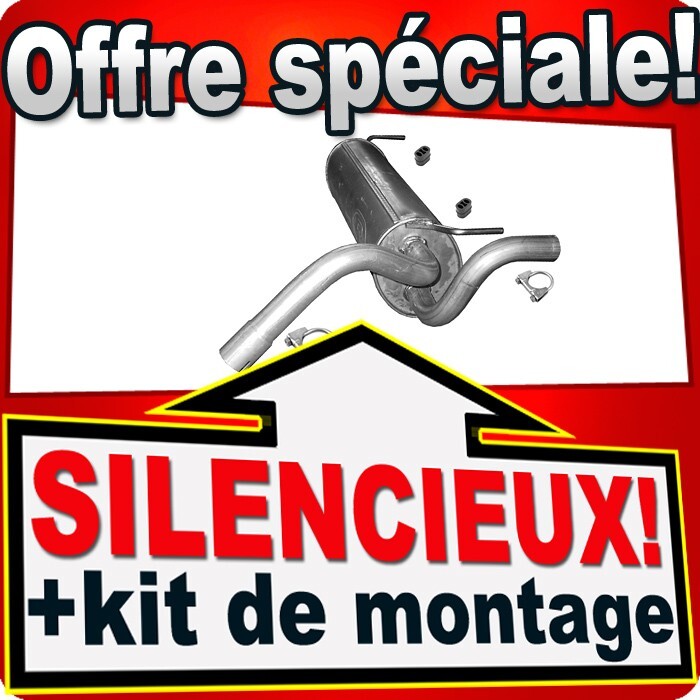 Silencieux intermédiaire Opel Astra J 1.7 CDTi idéal pour réparation contrôle technique