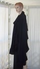 ST JOHN COLLECTION MARIE GRAY BLACK SANTANA KNIT LONG SHORT RUFFLE  SHAWL WRAP — photo 8