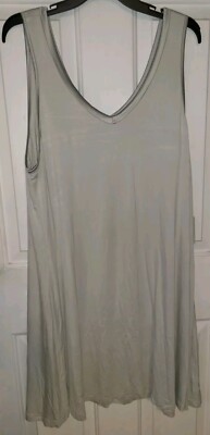 Faceplant Dreams Gown XL Bamboo Sustainable Comfy Fog Grey Pajamas Sleep NWT