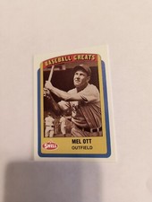 MEL OTT 1990 SWELL BASEBALL GREATS #55 FREE SHIPPING