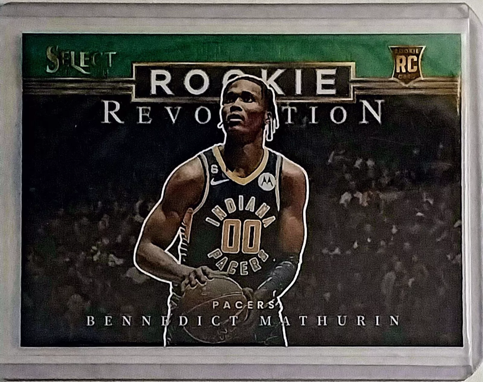 2022-23 Panini Select RC Bennedict Mathurin Rookie Revolution Green Prizm 9