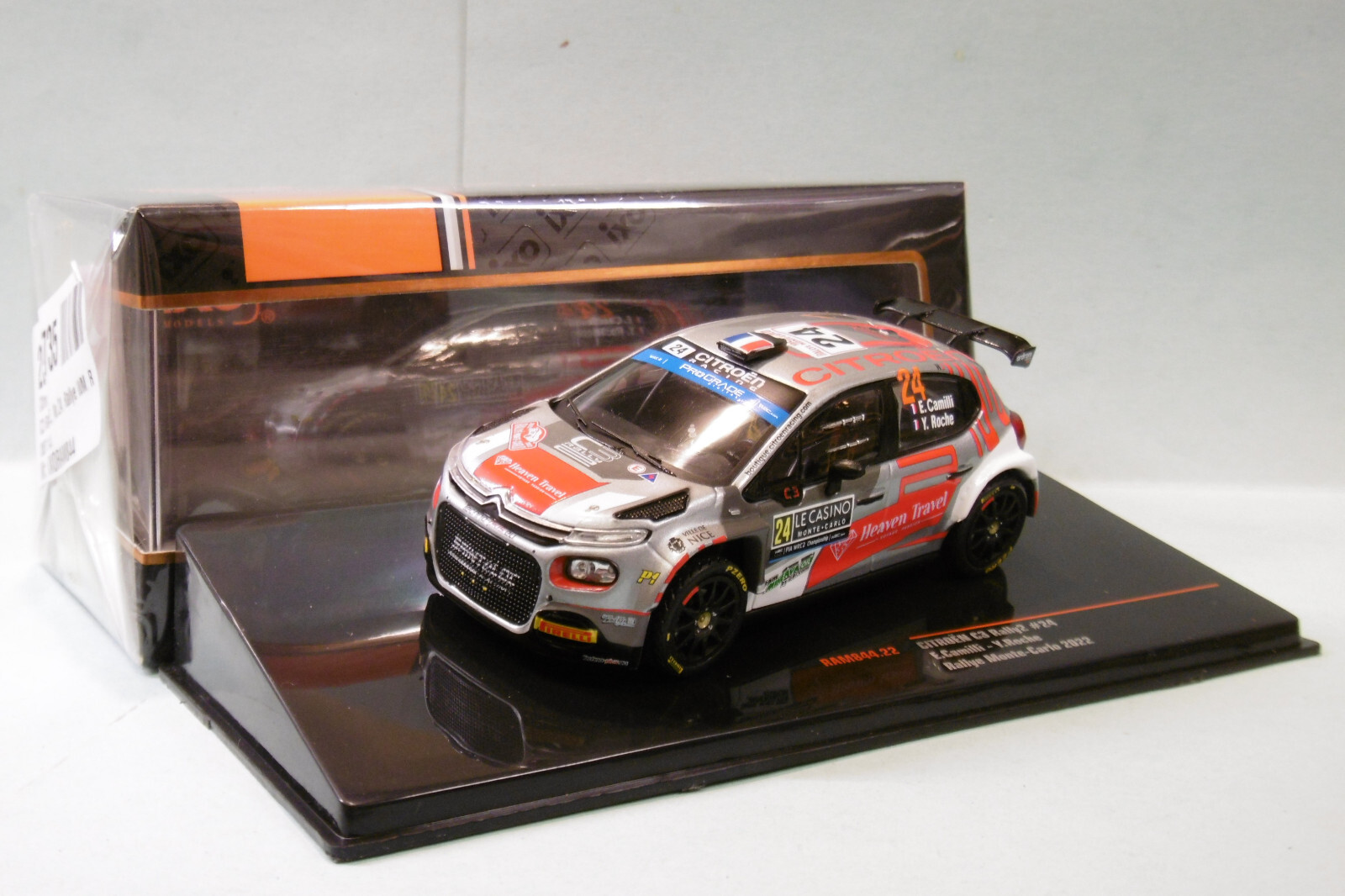 Citroën C3 Rally2 Ixo 1/43 Idée Cadeau - Voiture Miniature de Course pour Passionné de Rallye