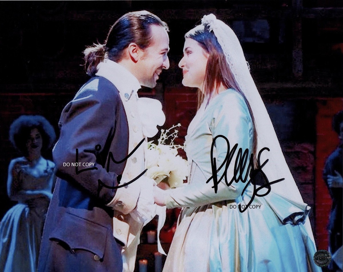 Phillipa Soo Lin Manuel Miranda Hamilton Signed Autographed