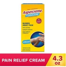 SM Pain Relieving Cream Odor-Free 4.3 Oz Fast-acting and provides numbing relief