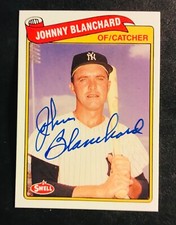 New York Yankees JOHNNY BLANCHARD autographed auto signed 1989 SWELL card 2 WSC