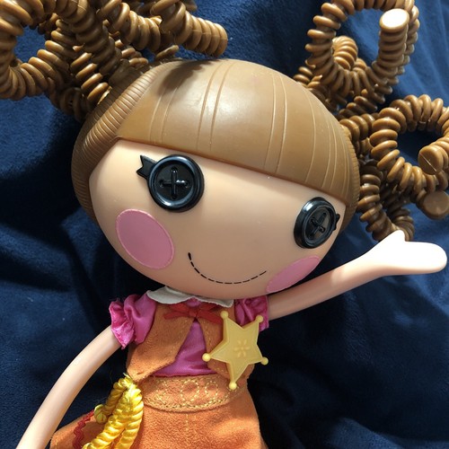 Bambola Lalaloopsy Crazy Hair Cow Girl Prairie Dusty Trails 12" full size 2009 - Foto 2 di 12
