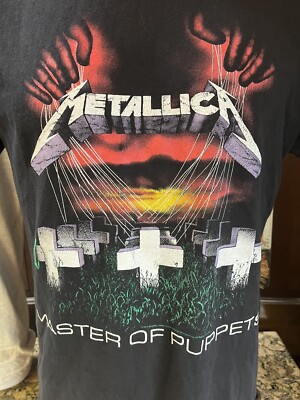 Metallica Master Of Puppets 2014 T Shirt Heavy Metal Graphic Print Large