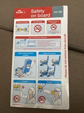 Safetycard Boeing 737-700 KLM