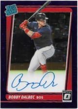 2021 Donruss Optic BOBBY DALBEC Rated Rookie Auto Navy Blue Stars /99