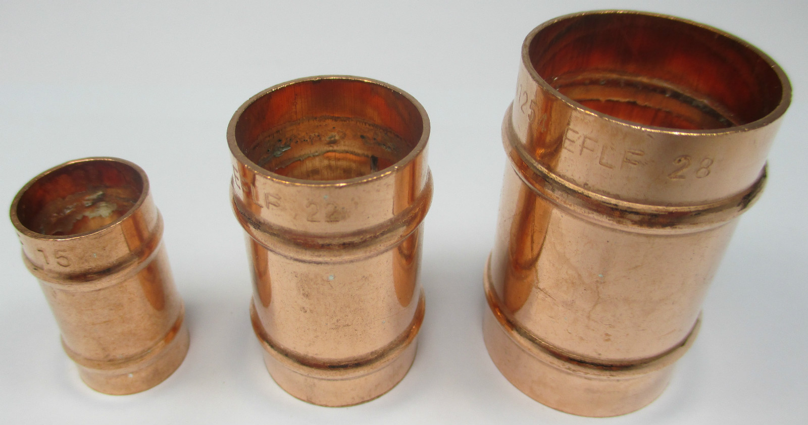 SOLDER RING SLIP COUPLER STRAIGHT COUPLING 15 22 28 mm COPPER PIPE