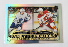 2023-24 UD Greatest Duos Tim Hortons Family Foundations Jarnkrok Lindholm FF-10