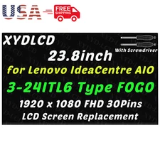 23.8" for Lenovo IdeaCentre AIO 3-24ITL6 F0G0 LCD Screen Display Replacement 24"
