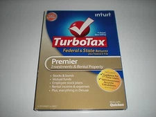 10-Turbotax 2012 Premier. Federal and State. New sealed boxes.