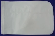 100 Qty. 6.25" x 10" White Kraft Design Paper Bag Retail Shopping Bags