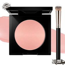 Pink Under Eye Brightener Concealer with Makeup Brush for Dark Circles