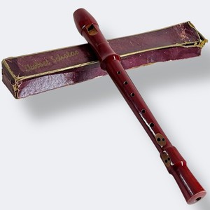 Vintage Dulcet Scholar Wooden Recorder With Box Musical Instrument Collectible