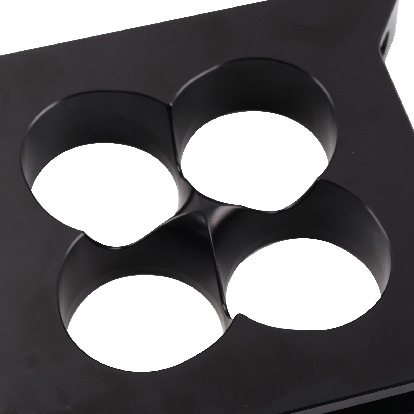 New 1" Thick T6 Billet Aluminum 4150 Carburetor Spacer Square Bore 4 Port Black