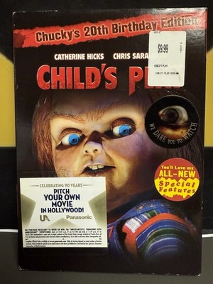 Child's Play - BRAND NEW! (DVD, Chucky's 20th Birthday Edition) Slip Cover