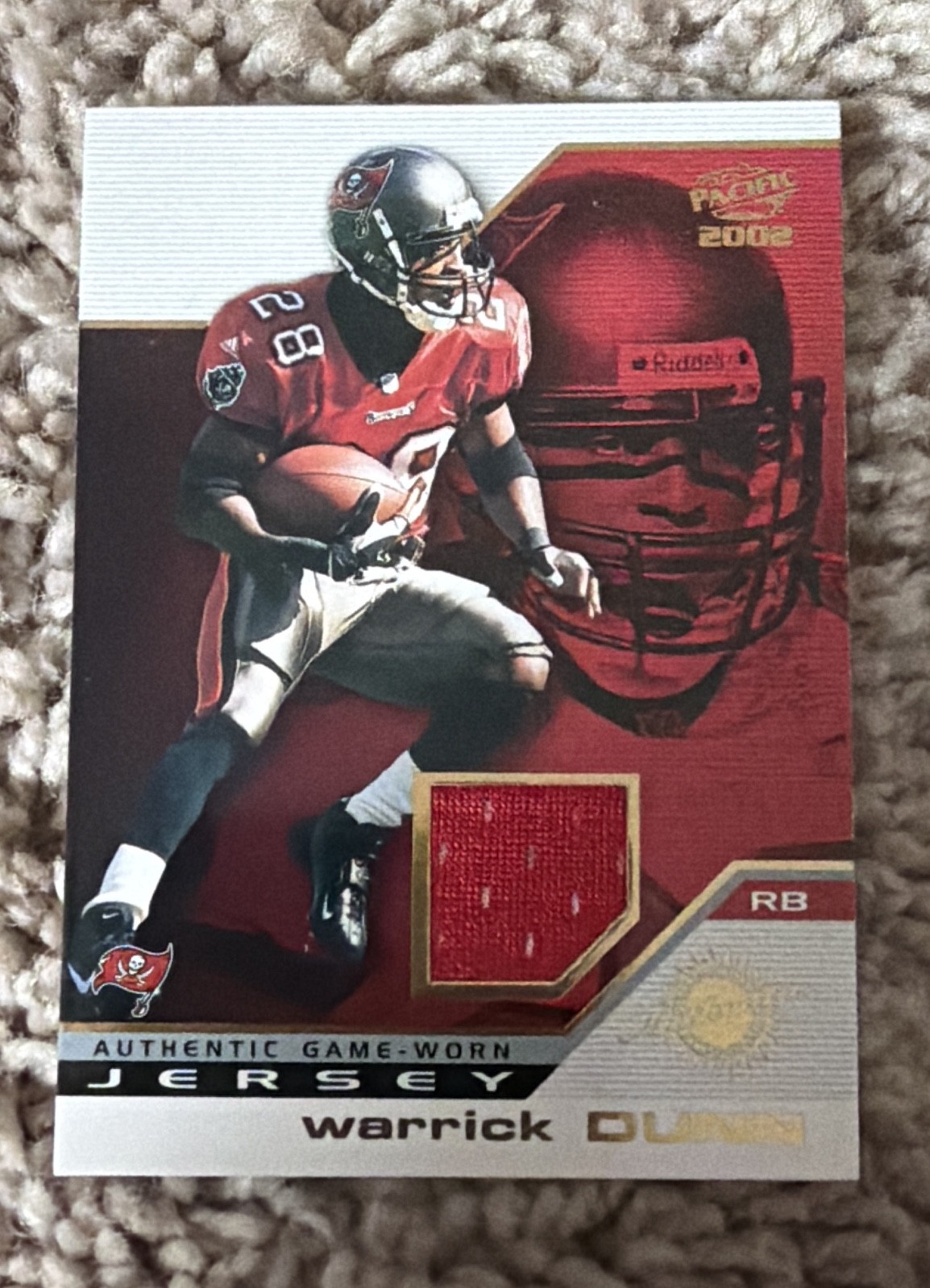 2002 Pacific - Game-Worn Jerseys Warrick Dunn #46 (MEM)